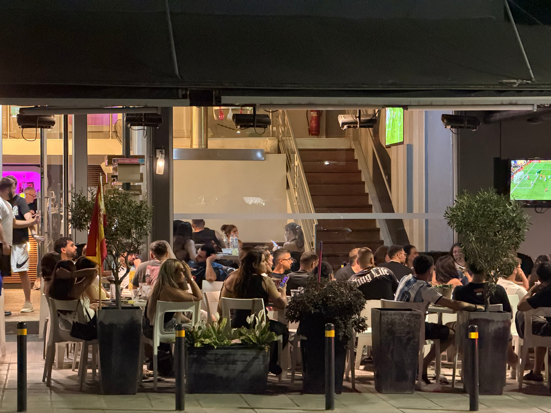 Guests on the terrace